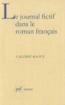 Couverture du livre « Journal fictif dans le roman franc. » de Raoul V aux éditions Puf