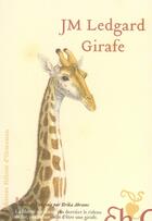 Couverture du livre « La girafe » de J.M. Ledgard aux éditions Heloise D'ormesson