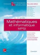 Couverture du livre « Mathématiques et informatique ; MPSI 1ère année (édition 2010) » de Jean-Claude Martin aux éditions Tec Et Doc