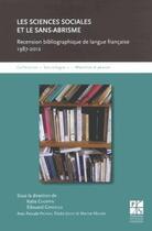 Couverture du livre « Sciences sociales et le sans-abrisme » de  aux éditions Pu De Saint Etienne