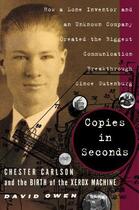 Couverture du livre « Copies in Seconds » de David Owen aux éditions Simon & Schuster