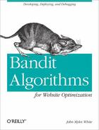 Couverture du livre « Bandit Algorithms for Website Optimization » de John Myles White aux éditions O'reilly Media