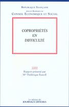 Couverture du livre « Coproprietes En Difficultes » de Frederique Rastoll aux éditions Documentation Francaise