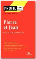 Couverture du livre « Pierre et Jean de Guy de Maupassant » de Christophe Carlier aux éditions Hatier