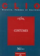 Couverture du livre « Costumes » de Thebaud/Rochefo aux éditions Pu Du Midi