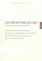 Couverture du livre « Les définitions de l'art » de Jean-Pierre Cometti aux éditions Lettre Volee