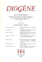 Couverture du livre « Diogene 161 » de Collectifs Gallimard aux éditions Gallimard