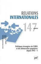 Couverture du livre « Relations Internationales N.147 » de Relations Internationales aux éditions Puf