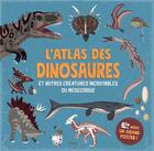 Couverture du livre « L'atlas des dinosaures et autres créatures incroyables du mésozoïque » de Dora Martin et Daniel Hamilton aux éditions Kimane