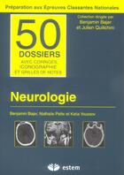Couverture du livre « Neurologie » de Bajer aux éditions Estem