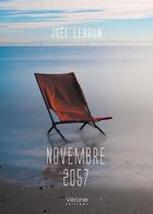 Couverture du livre « Novembre 2057 » de Joel Lebrun aux éditions Verone