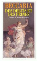 Couverture du livre « Des délits et des peines » de Cesare Beccaria aux éditions Flammarion