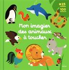 Couverture du livre « Mon grand imagier des animaux a toucher » de Deneux/Ristord aux éditions Milan