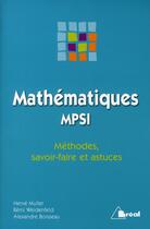 Couverture du livre « Msfa mathématiques mpsi » de Muller aux éditions Breal