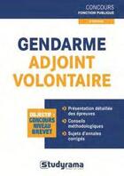 Couverture du livre « Gendarme adjoint volontaire » de Stephanie Jaubert et Marc Dalens aux éditions Studyrama