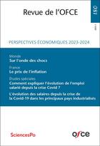 Couverture du livre « Revue de l'OFCE N° 180 (2023/1) : Perspectives économiques 2023-2024 » de Heyer/Timbeau aux éditions Ofce