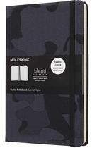 Couverture du livre « Carnet blend nomad ligné grand format noir camouflage » de Moleskine aux éditions Moleskine Papet