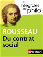 Couverture du livre « Rousseau ; du contrat social » de Jean-Jacques Rousseau aux éditions Nathan