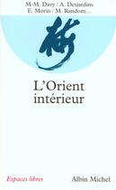 Couverture du livre « L'Orient Interieur » de  aux éditions Albin Michel