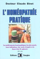 Couverture du livre « L'homéopathie pratique » de Claude Binet aux éditions Dangles