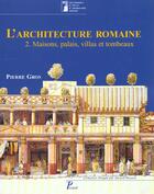 Couverture du livre « L'Architecture Romaine T.2 » de Pierre Gros aux éditions Picard