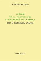 Couverture du livre « Theorie de la connaissance et philosophie de la parole dans » de Madeleine Biardeau aux éditions Ehess