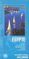 Couverture du livre « Egypte - le caire, alexandrie, pyramides de giza, karnak et louqsor, assouan, abau simbel » de Collectif Gallimard aux éditions Gallimard-loisirs