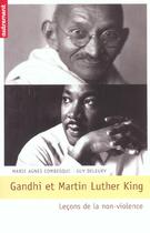 Couverture du livre « Gandhi et Martin Luther King » de Guy Deleury et Marie-Agnes Combesque aux éditions Autrement