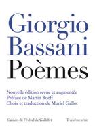 Couverture du livre « Poèmes » de Giorgio Bassani aux éditions Iicp