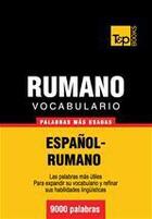 Couverture du livre « Vocabulario español-rumano - 9000 palabras más usadas » de Andrey Taranov aux éditions T&p Books