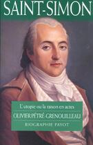 Couverture du livre « Saint-simon » de Petre-Grenouilleau O aux éditions Payot