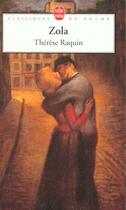 Couverture du livre « Thérèse Raquin » de Émile Zola aux éditions Le Livre De Poche