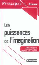 Couverture du livre « Puissances de l'imagination (les) » de  aux éditions Studyrama