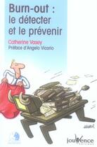 Couverture du livre « N 27 burn-out : le detecter et le prevenir » de Catherine Vasey aux éditions Jouvence