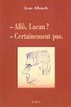 Couverture du livre « Style Lacan » de Jean Allouche aux éditions Epel