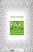 Couverture du livre « Pari pour une conscience nationale » de Farid Chehab aux éditions Revue Phenicienne