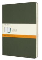 Couverture du livre « Cahier ligné très grand format myrte ; set de 3 » de  aux éditions Moleskine