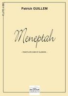 Couverture du livre « Meneptah pour flute a bec et clavecin » de Patrick Guillem aux éditions Delatour