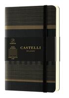 Couverture du livre « Carnet tatami poche ligne dark espresso » de Castelli aux éditions Castelli Milano