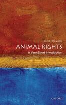 Couverture du livre « Animal Rights: A Very Short Introduction » de Degrazia David aux éditions Oup Oxford