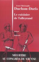 Couverture du livre « Le cuisinier de talleyrand » de Duchon-Doris J-C. aux éditions Julliard