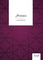 Couverture du livre « Poesies » de Loetitia Manent aux éditions Nombre 7