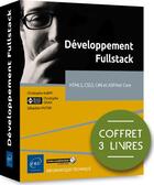 Couverture du livre « Developpement fullstack - coffret de 3 livres : html5, css3, c#8 et asp.net core » de Christophe Gigax aux éditions Eni