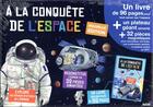 Couverture du livre « À la conquête de l'espace » de Thomas Tessier et Adele Pedrola aux éditions Philippe Auzou