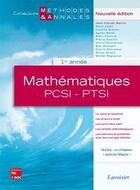 Couverture du livre « Mathématiques ; PCSI/PTSI ;1ère annee » de Jean-Claude Martin aux éditions Tec Et Doc