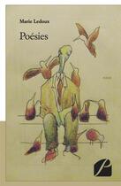 Couverture du livre « Poesies » de Marie Ledoux aux éditions Editions Du Panthéon