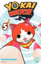 Couverture du livre « Yo-Kai Watch Tome 5 » de Noriyuki Konishi aux éditions Crunchyroll