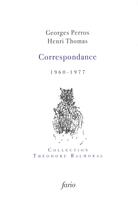 Couverture du livre « Correspondance » de Georges Perros et Henri Thomas aux éditions Fario