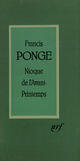 Couverture du livre « Nioque de l'avant-printemps » de Francis Ponge aux éditions Gallimard (patrimoine Numerise)