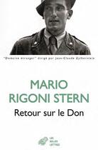 Couverture du livre « Retour sur le don » de Mario Rigoni Stern aux éditions Belles Lettres